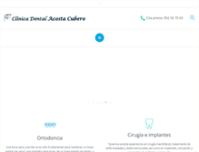 Tablet Screenshot of clinicadentalacostacubero.com